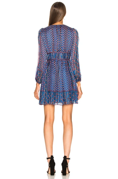 Shop Ulla Johnson Martine Dress In Abstract,blue. In Cerulean