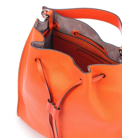 Shop Jw Anderson Drawstring Leather Shoulder Bag