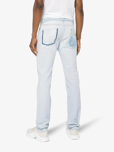 Shop Maison Margiela Super Bleach Slim Jeans In Blue