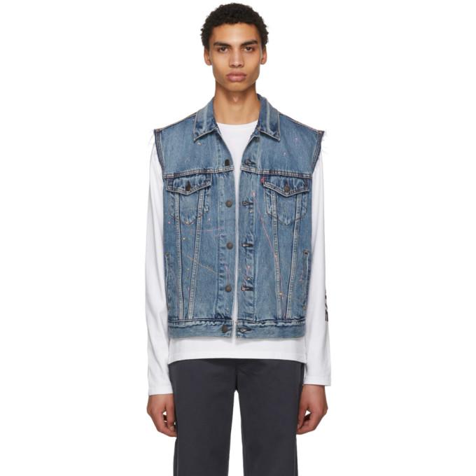 trucker vest levi's