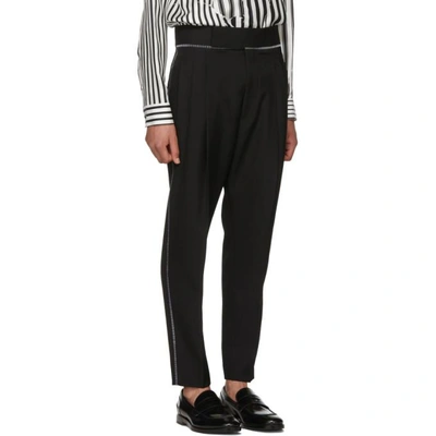 Shop Haider Ackermann Black Wool Classic High-waisted Trousers