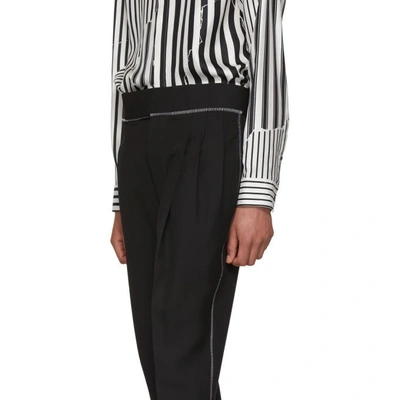 Shop Haider Ackermann Black Wool Classic High-waisted Trousers