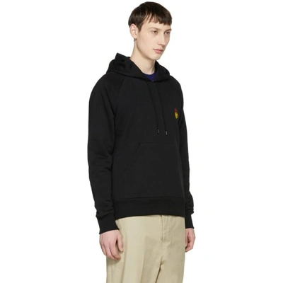 Shop Ami Alexandre Mattiussi Black Limited Edition Smiley Edition Graphic Hoodie In Noir