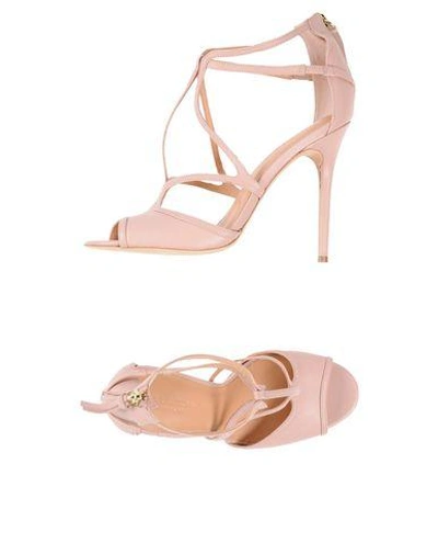 Shop Halston Heritage Sandals In Pale Pink