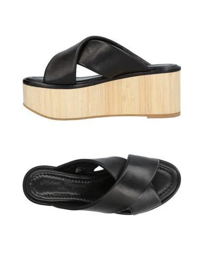 Shop Robert Clergerie Sandals In Black