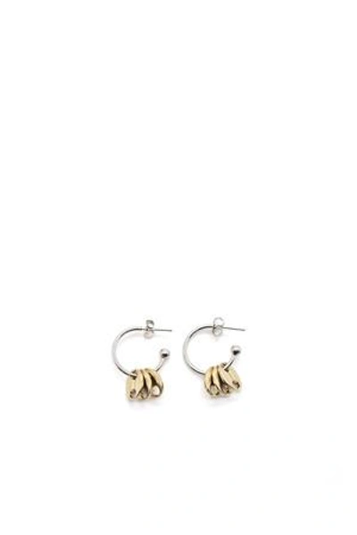 Shop Justine Clenquet Opening Ceremony Lauren Earrings In Silver/gold