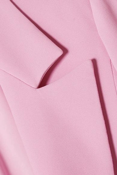 Shop Brandon Maxwell Crepe Blazer In Baby Pink