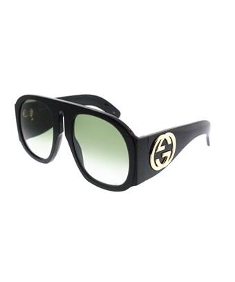 Gucci Gg0152s 002 Black Aviator 