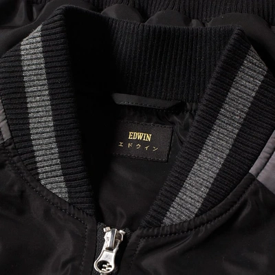 Shop Edwin Souvenir Bomber Jacket In Black
