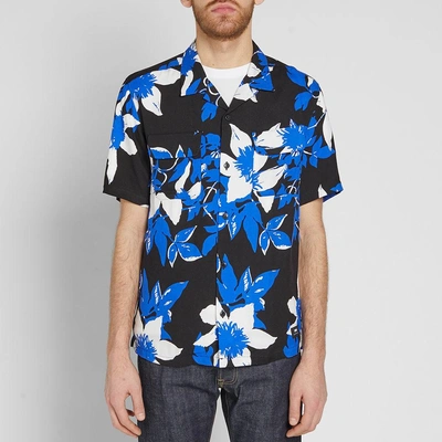 Shop Edwin Short Sleeve Garage Shirt In Blue