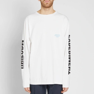 Shop Uniform Experiment Long Sleeve Big Tee In White