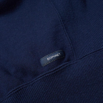 Shop Sophnet . Authentic Logo Pullover Hoody In Blue