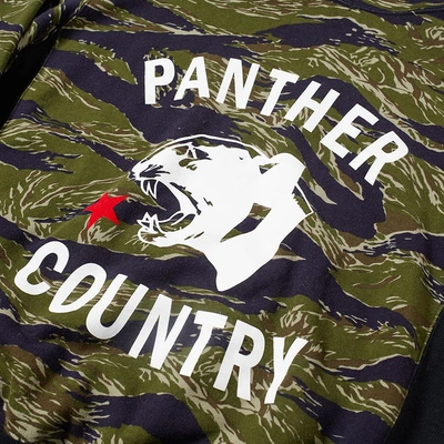 Shop Sophnet . Panther Country Pullover Hoody In Green