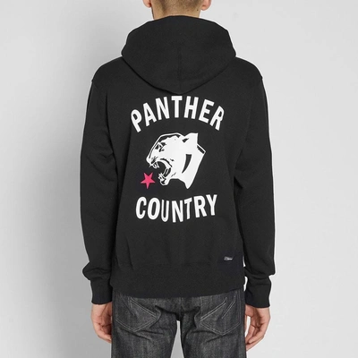 Shop Sophnet . Panther Country Pullover Hoody In Black