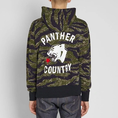 Shop Sophnet . Panther Country Pullover Hoody In Green