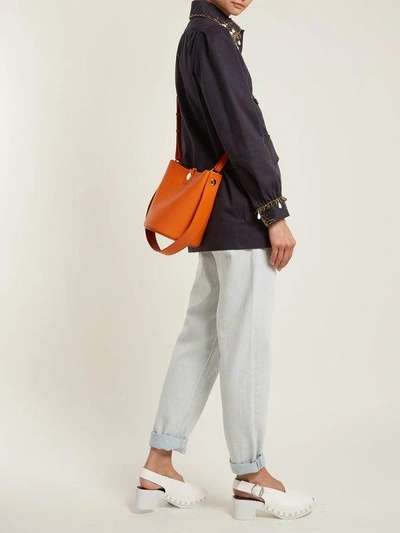 Sophie Hulme Orange Small Swing Bag ModeSens