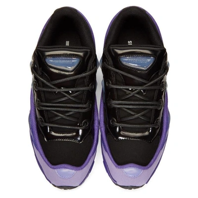 Shop Raf Simons Purple & Black Adidas Originals Edition Ozweego Iii Trainers