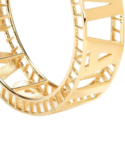 Shop Balmain Logo Bracelet In Gold