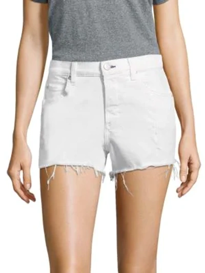 Shop Amo Tomboy Cut-off Shorts In Sea Salt