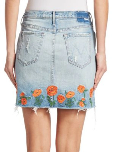Shop Mother Denim Mini Skirt In Quite Contrary