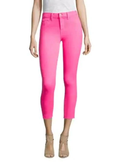 Shop L Agence Margot High-rise Ankle Skinny Jeans In Flamingo