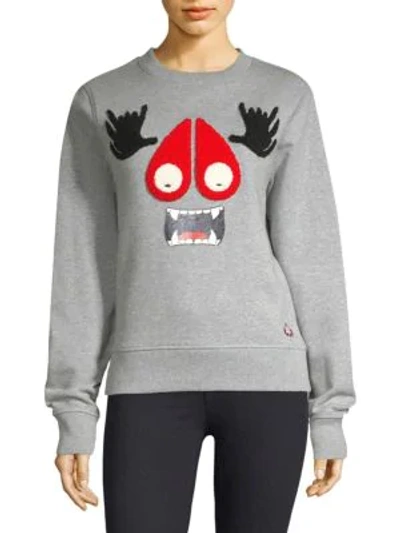 Shop Moose Knuckles Moose Munster Sweatshirt In Charcoal
