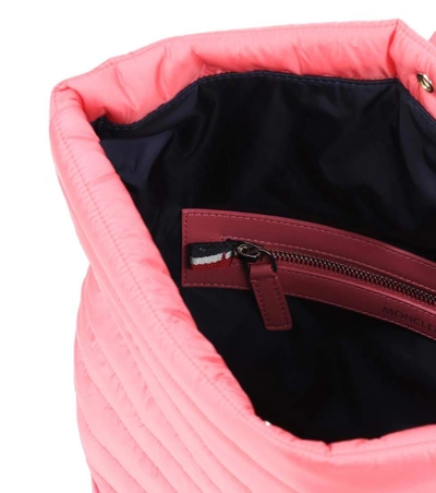 Shop Moncler Liska Shoulder Bag In Pink