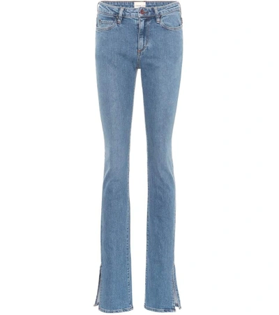 Shop Simon Miller Split Lowry Mid-rise Jeans In Blue