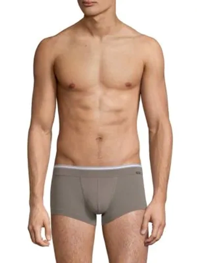 Shop Hanro Liam Low-rise Boxer Briefs In Moon Rock