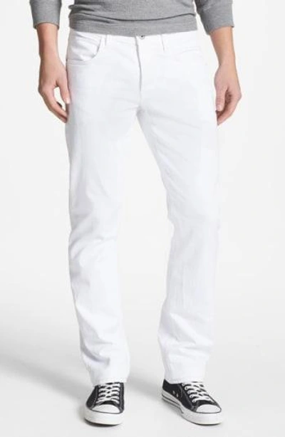Shop Hudson 'byron' Slim Straight Leg Jeans In White