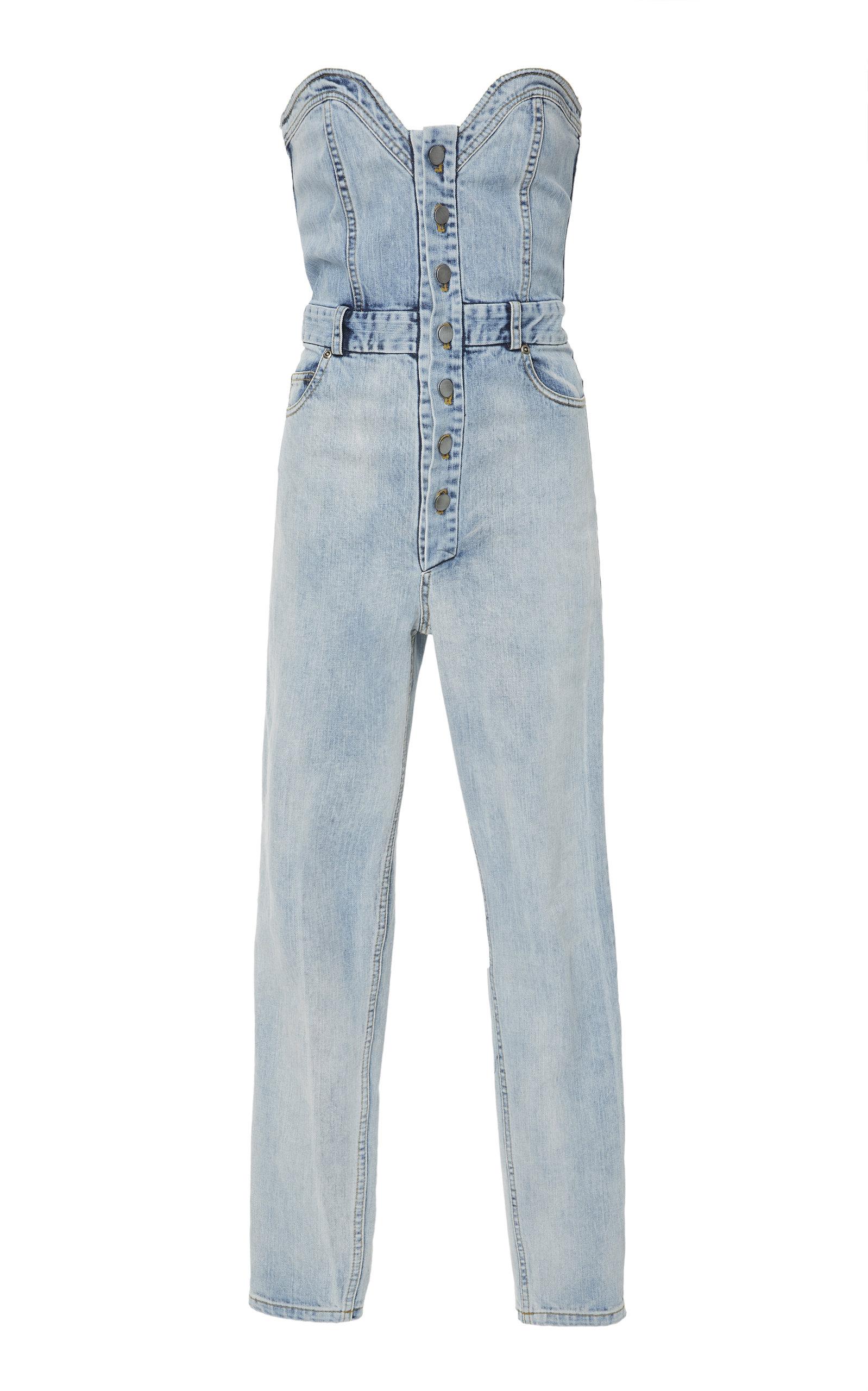 marissa webb denim jumpsuit
