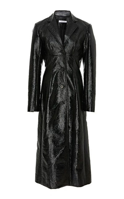 Shop Beaufille Magna Coated Trench Coat In Black