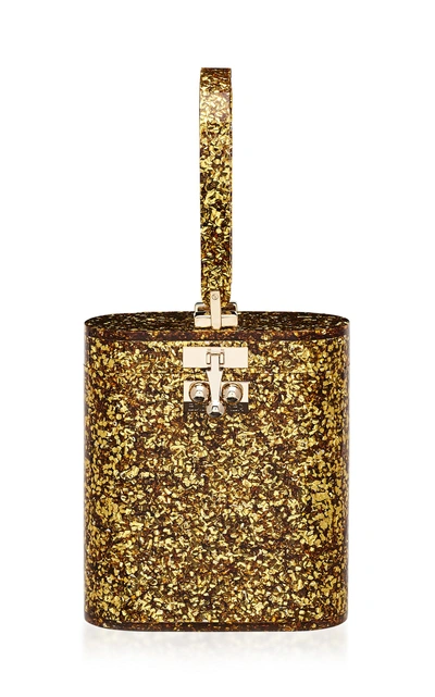 Shop Edie Parker Oval Bag In Gold