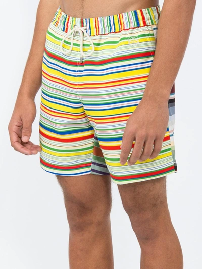 Shop Loewe Stripe Print Swimming Shorts