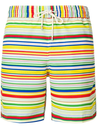 Shop Loewe Stripe Print Swimming Shorts