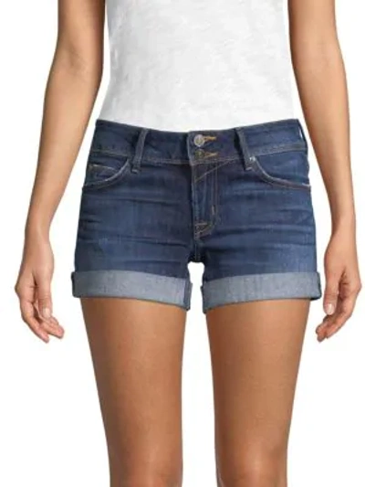 Shop Hudson Flap-pocket Jean Shorts In Double Deal