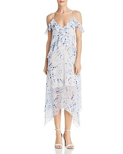 Shop Bcbgmaxazria Lissa Printed Handkerchief-hem Slip Dress - 100% Exclusive In Haze Combo