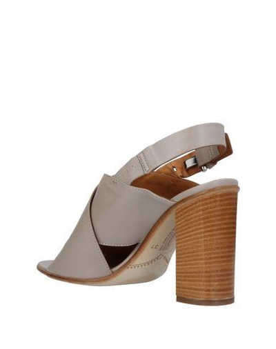 Shop Alberto Fermani Sandals In Light Grey