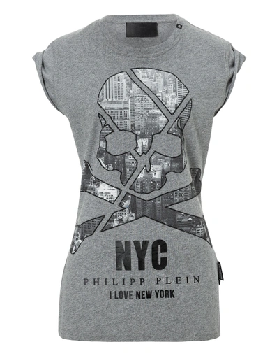 Shop Philipp Plein T-shirt Round Neck Ss "york Man"