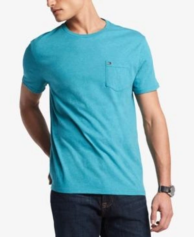 Shop Tommy Hilfiger Men's Tommy Crew Neck Pocket T-shirt, Created For Macy's In Duke Heather 905