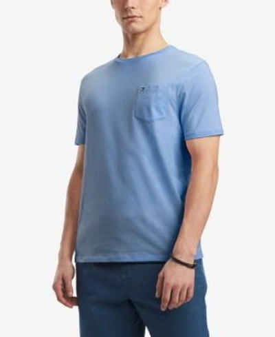 Shop Tommy Hilfiger Men's Tommy Crew Neck Pocket T-shirt, Created For Macy's In Parisian Blue