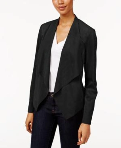 Shop Kut From The Kloth Draped Open-front Blazer In Black