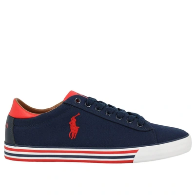 Shop Polo Ralph Lauren Sneakers Shoes Men  In Blue