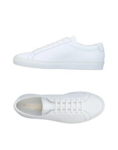Shop Common Projects Woman By  Woman Sneakers White Size 5 Leather