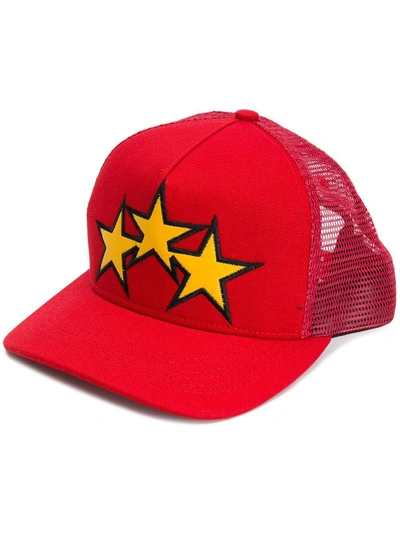 Shop Amiri Star Trucker Hat - Red