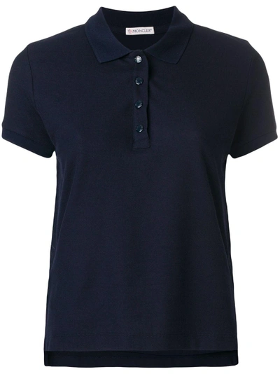 Shop Moncler Classic Fitted Polo Top