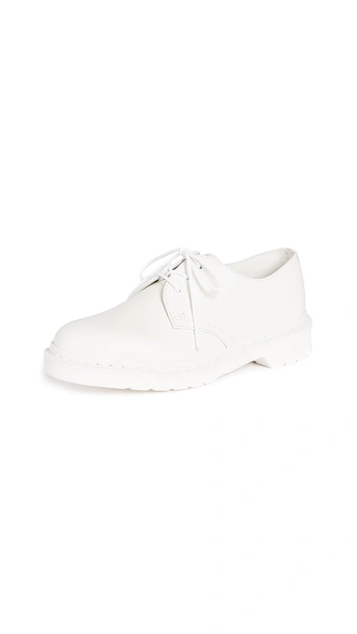 Shop Dr. Martens 1461 Mono 3 Eye Shoe In White