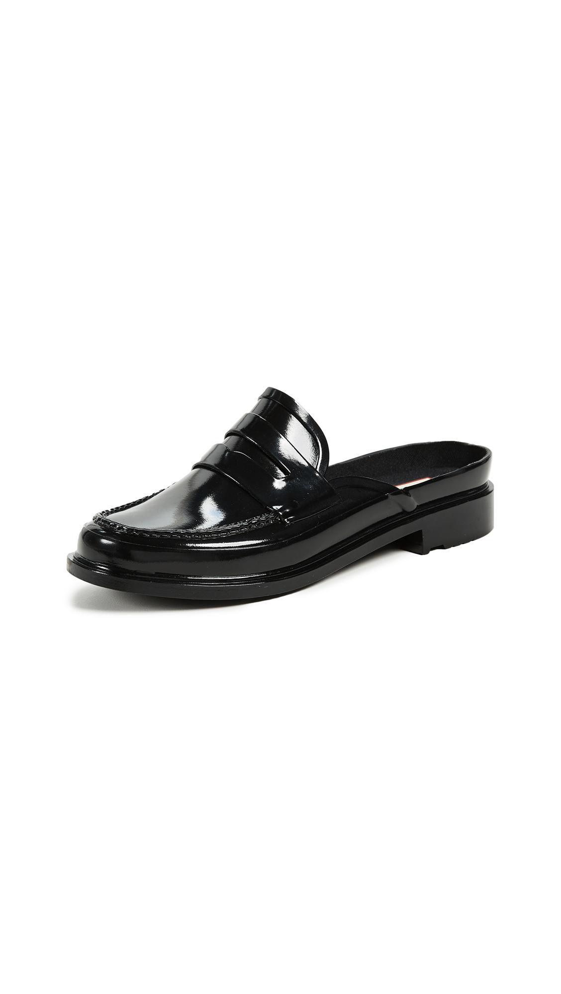 hunter rubber loafers