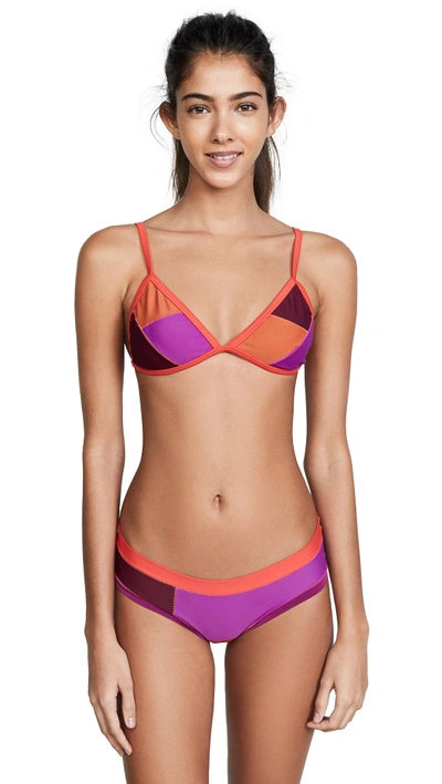 Shop Xirena Seaside Lily Bikini Top In Sunburn