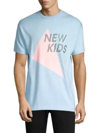 Shop Tee Library New Kids Cotton Tee In Blue